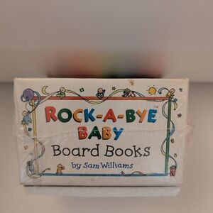 Vintage Rock-a-Bye Baby Board Books Set